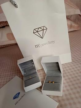Product Review of MJ Jewellery Gold Half Love Earrings S100 (S Size) , 916 Gold & 375 Gold from 🫦**🫦 0