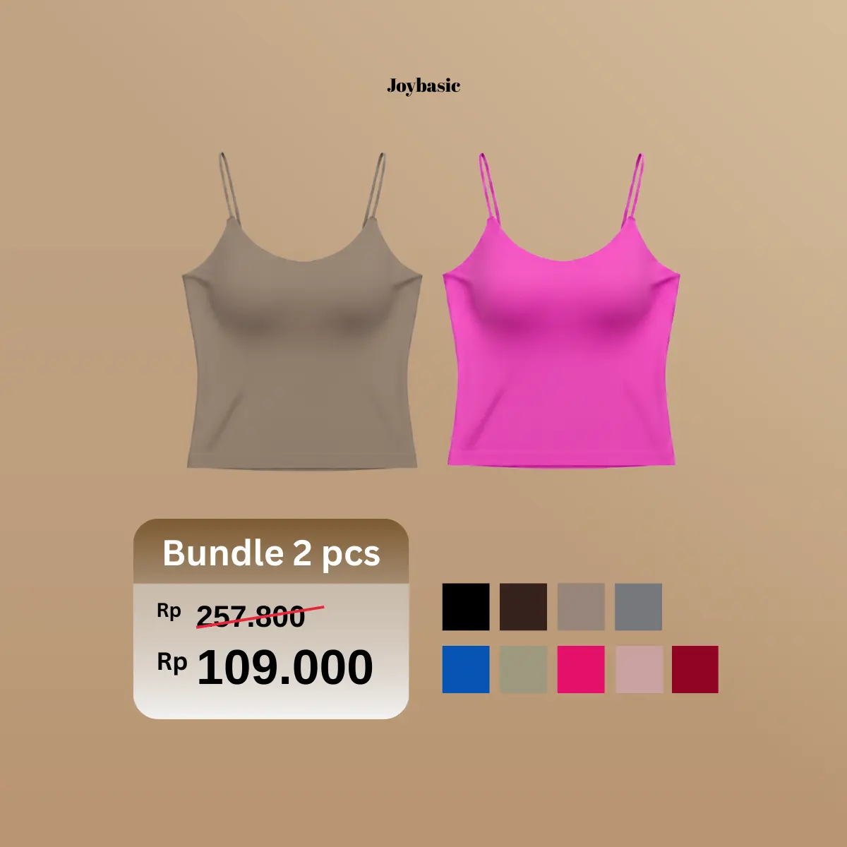 PAKET 2【Coffee+Fuchsia】