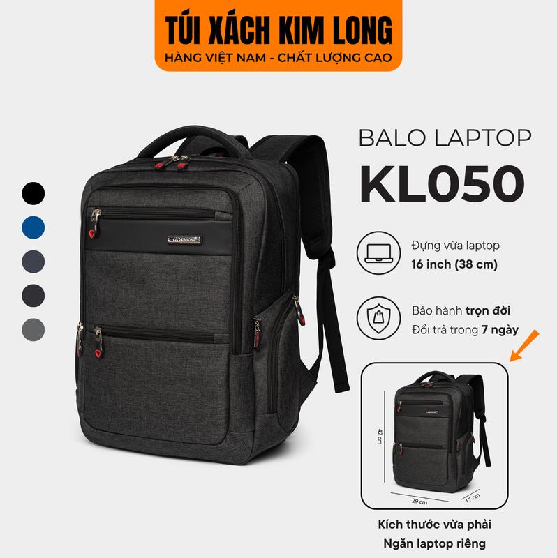 Balo Laptop 15.6 Inch Balo Văn Phòng Chất Liệu Vải Dù Kim Long KL050
