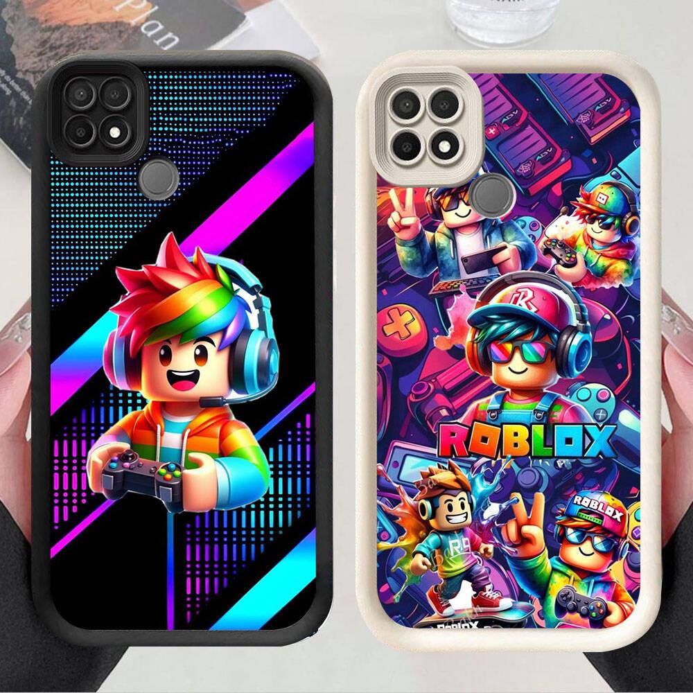 KD-15 Roblox Boy Luxury Casing untuk Realme C21Y C25Y C25S C25 C15 C12 14T 14 C21 Narzo 20 30A