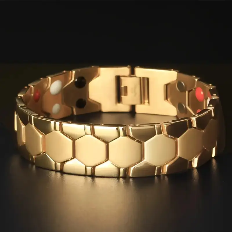 Men's magnetic bracelet - Fashionable waterproof and non-fading, a perfect gift for family and friends, a great choice for New Year' Day and Valentine's Day
