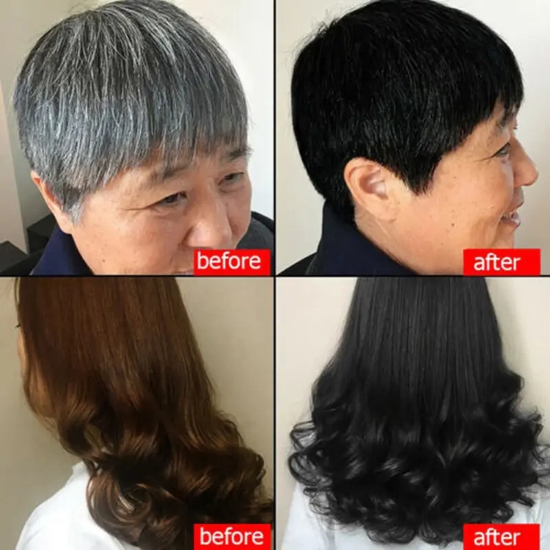 Product Introduction of [BPOM & BISA COD] Shampo Penghitam Rambut Uban Shampoo 500ml Pewarna Rambut Dengan Cepat Shampoo Penghitam Rambut Putih Untuk Pria & Wanita 0
