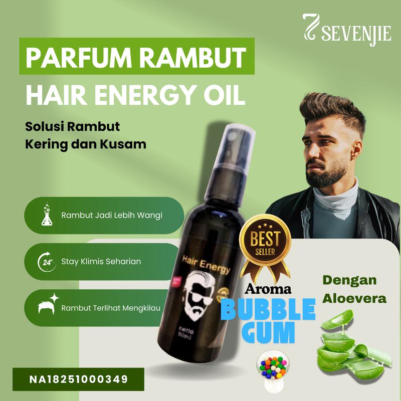 Beli 1 Gratis 1 Parfum Rambut Hair Energy 60Ml - Atasi Bau Tak Sedap & Perawatan Rambut 5