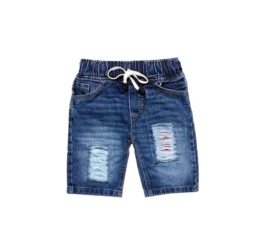 Celana jeans pendek anak laki laki model rived bio wash Bayi 0