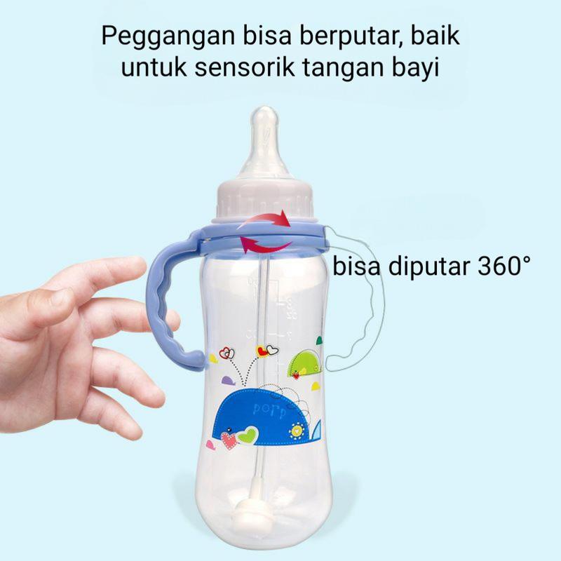 Product Introduction of Milistore10 - Botol susu 250ml dengan pegangan dan dot anti tumpah Bayi Bottle 10