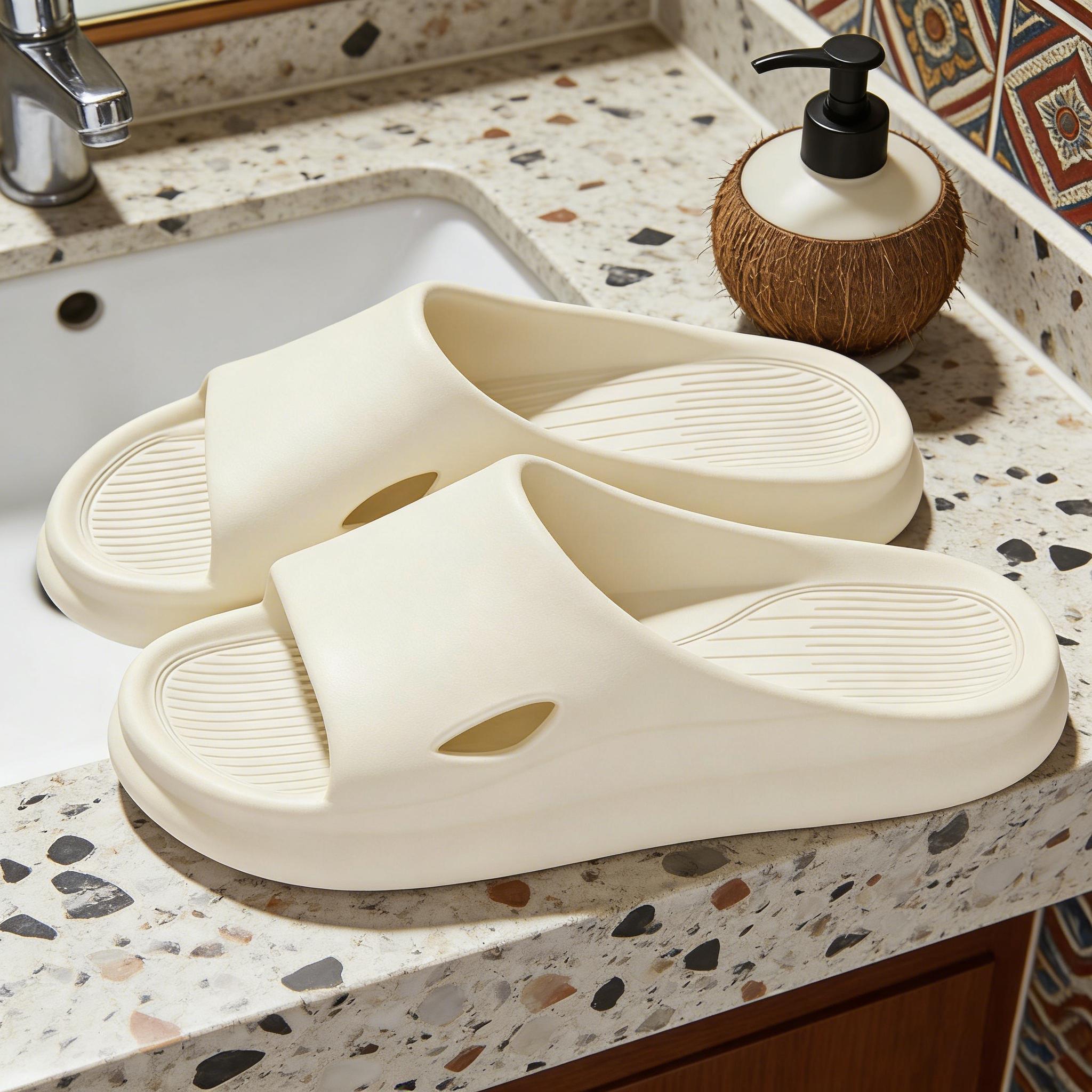 Sandal rumah bulu koreaSandal Rumah Mode Camouflage untuk Pria dan Wanita Bahan EVA Anti-bau Desain Unik Motif Kelapa Nyaman untuk Rumah dan Pantai Sandal rumah bulu koreaSandal Rumah Mode Camouflage untuk Pria dan Wanita Bahan EVA Anti-bau Desain Unik Motif Kelapa Nyaman untuk Rumah dan Pantai