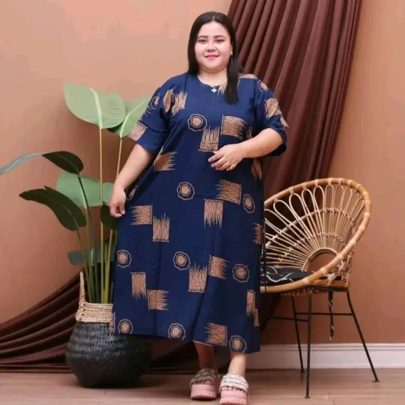 Daster motif cika jumbo bahan rayon ld 125 max bb 85kg busui friendly bisa cod 2