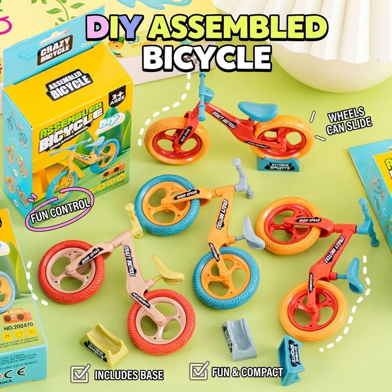 Đồ chơi khối xây dựng xe đạp DIY - Gạch xếp hình giáo dục cho trẻ em Xe đạp cân…