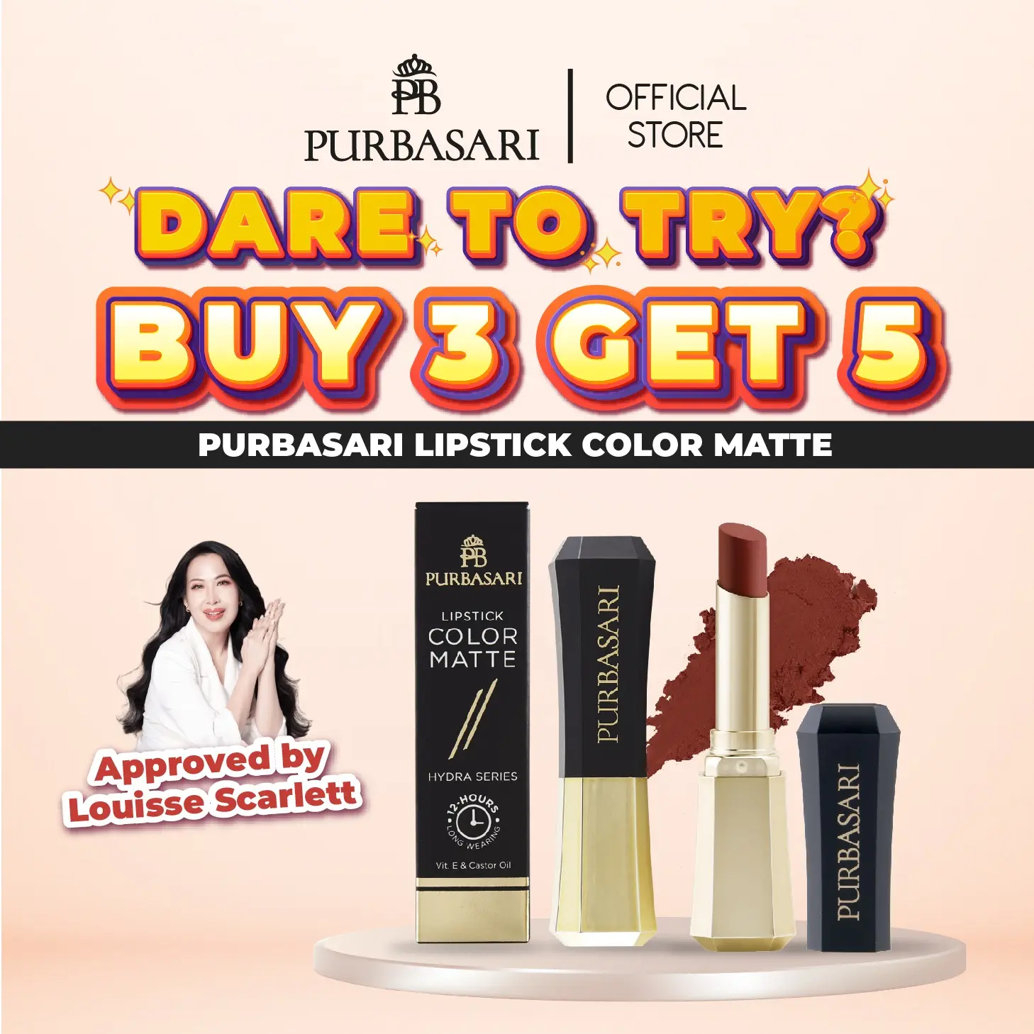 [GET 5] PURBASARI X MAMI LOUISSE - Lipstick Color Matte MIX  Lipstik