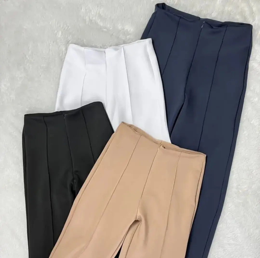 Celana Kulot Wanita Bahan Scuba HighWaist Celana Kulot Scuba Premium Celana Wanita Model HighWaist Depan Resleting Terbaru Premium Standar Jumbo Nyaman Tebal Panjang Basic Formal Kantor Karet Variasi