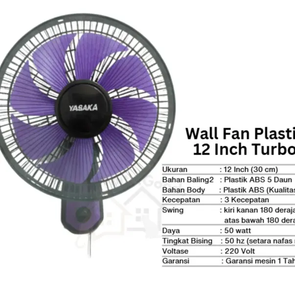 12 Inch 5 Daun Turbo