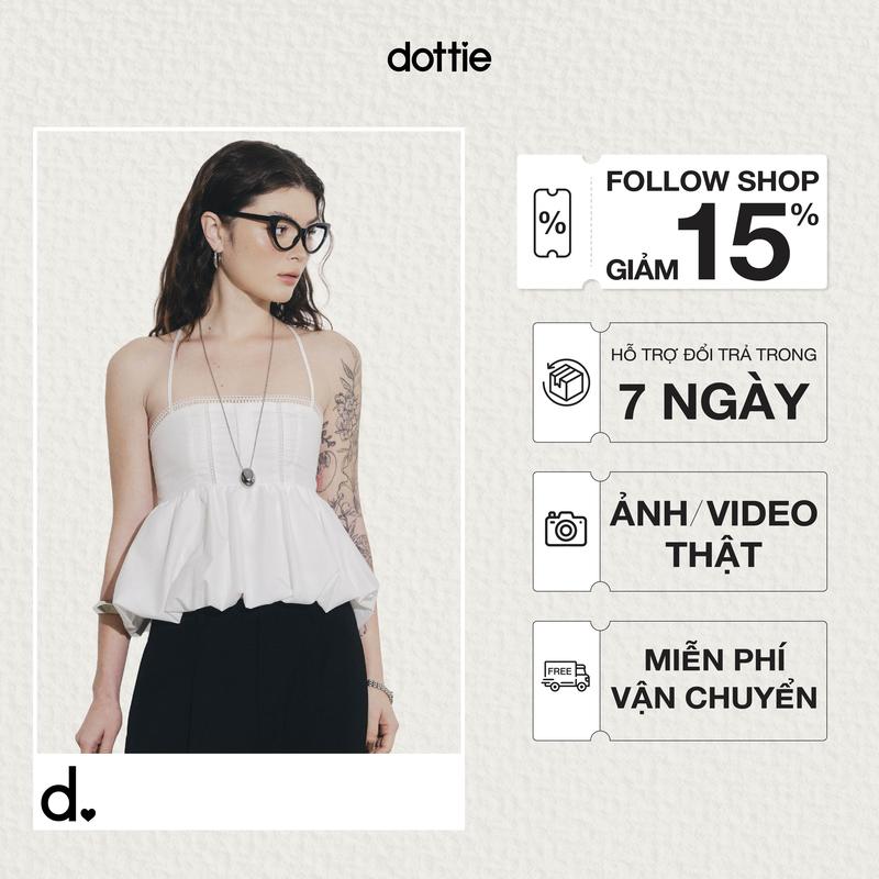 DOTTIE - Áo kiểu dáng bí - Trắng - T1131