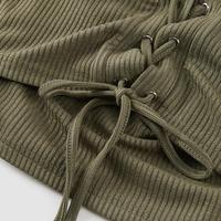 Gambar [Anniversary Picks] Atasan Wanita Halter Crop Lengan Panjang Hijau Army 609B - MEIN - Hijau Tentara, S dari MEIN Indonesia Kab. Tangerang 4 Tokopedia