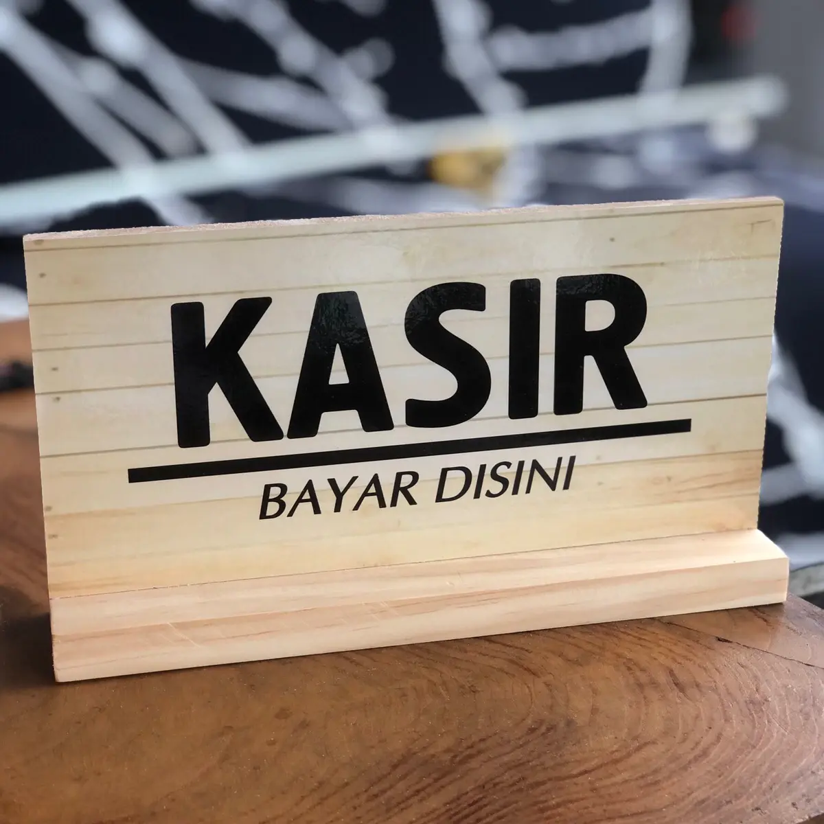 Rubby - Papan Kasir Standing / Pajangan tulisan Kasir untuk meja Kasir