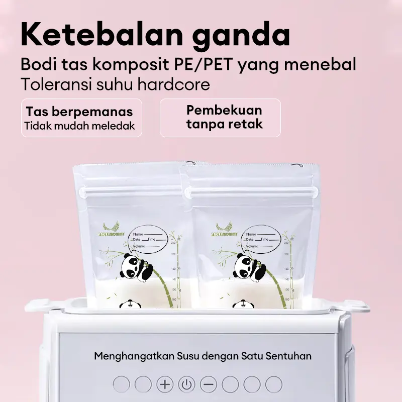 【Spesial Ramadhan】 Kombinasi-Breast Pad &Kantong Asi | Cotton Pads | Bantalan Payudara | Penyerap Asi Menyusui | Mengemas makanan  Kantong penyimpanan susu BreastMilk Storage Bag BPA free-PP Food Grade 8