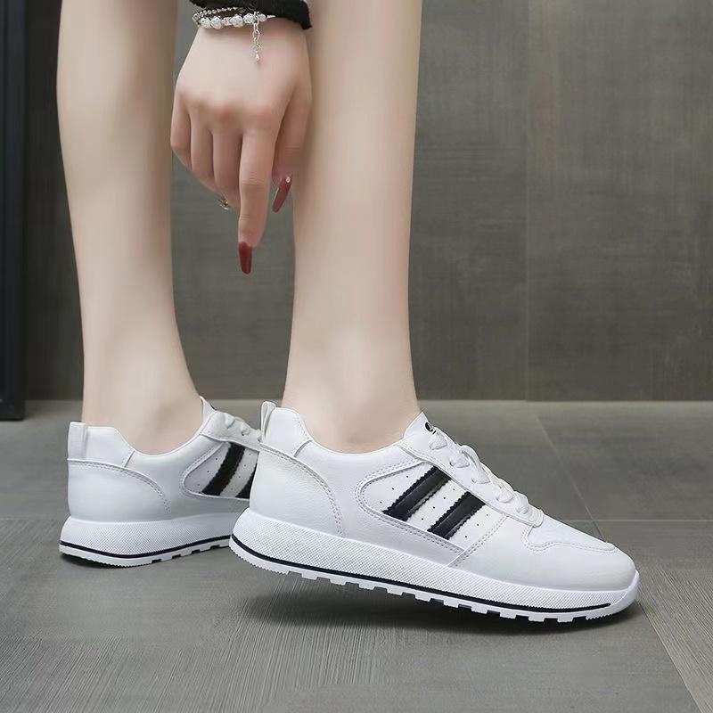 Product Introduction of GlobalStride 2025 Korean New Style Casual Low-Top Sports Shoes For Women Fashionable Breathable And Comfortable White Shoes. white  sneakers Girl Runner Athletic Training Trainers 15