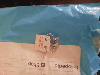 Product Review of ANTING DESY TITANIUM SILVER MOTIF PERMATA ANTI LUNTUR ANTI KARAT Earrings from d**i 0