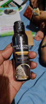 Product Review of Shampoo My Iwe Hair Coloring Penghilang Uban Penghitam Rambut Cairan Khusus Nutrisi Kulit Kepala dan Rambut from n** h**i 2