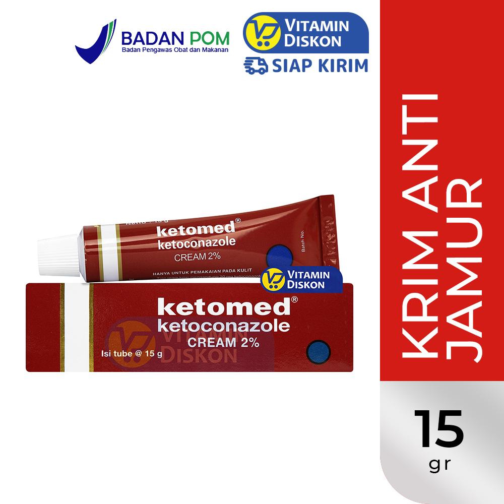 KETOMED 2% CREAM 15 GR | Krim Anti Jamur, Kutu Air, Kurap, Panu, Infeksi Jamur, Meredakan Rasa Gatal