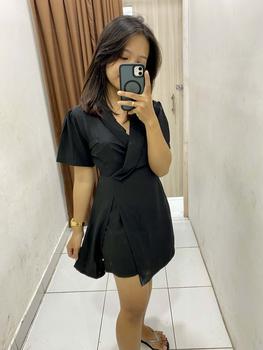 Product Review of Set Safira slit cotton 185/set Set Safira @185/set material : safira (soft, adem n super flowy)  Bust (LD) 100cm  pinggang ada karet Setelan from G**k W**n 1