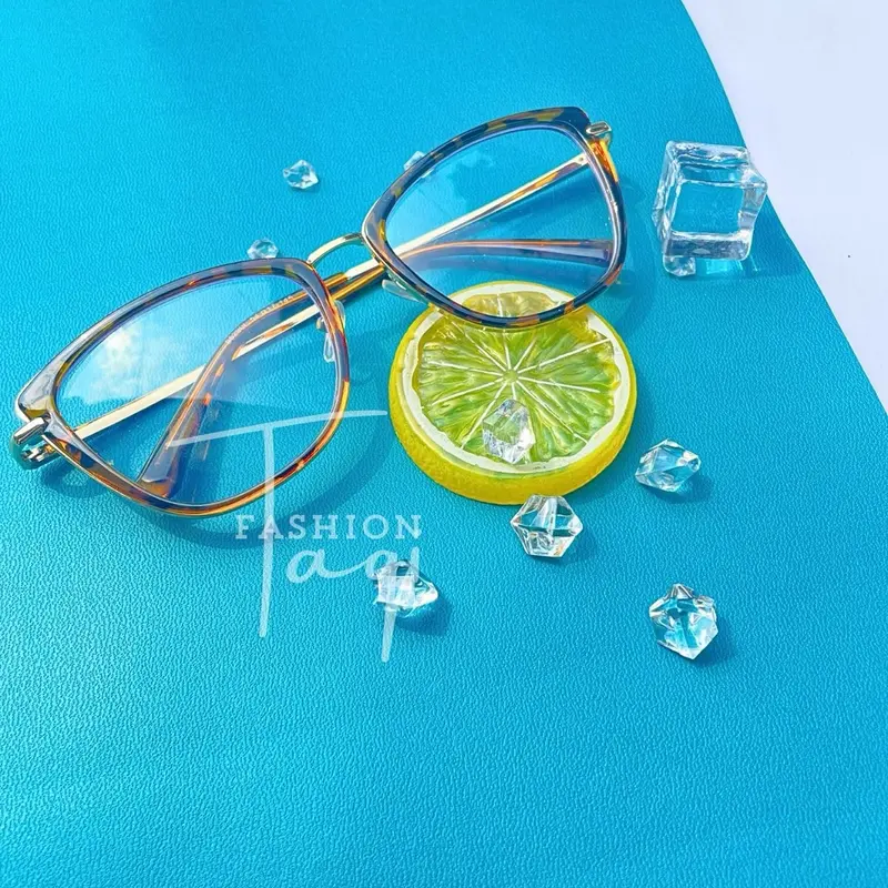 (BELI 1 GRATIS 1) Kacamata Qiana Series - Frame Kacamata Cat Eye Wanita Lensa Photocromic - Bluecromic - Antiradiasi by Taqi Fashion ID Blueray Eyewear Glasses 5