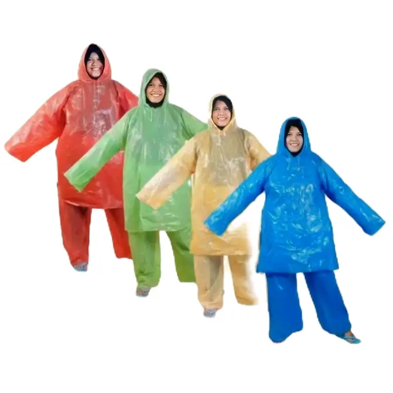 Jas Hujan Plastik LDPE HDPE Setelan Baju dan Celana - Model Terbaru 2