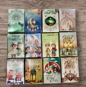 AMPLOP LEBARAN IDUL FITRI 2026 KARAKTER UANG THR LIPAT ISI 50pcs KWALITAS PREMIUM