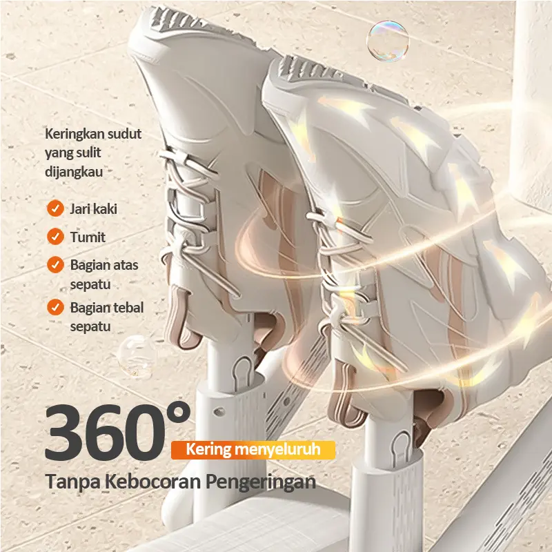 POPIC Pengering Sepatu Elektrik Shoe Dryer 200W 220V Penghilang Bau Sepatu Pria Wanita Alat Pengering sepatu elektrik Enghilang bau instan 8