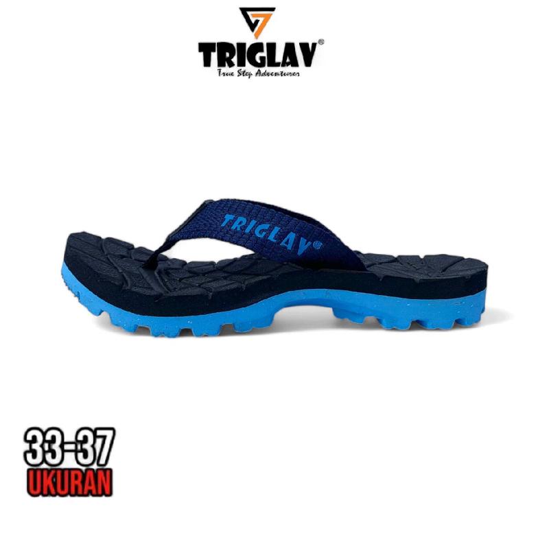 Sandal Jepit Anak Triglav Fashion Casual Pro Size 33-37 biru navy Sendal Karet 1