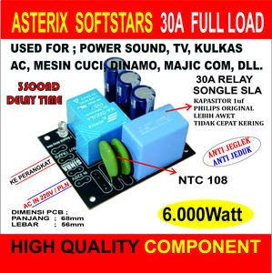 autostart slowstart softstart starting anti jeglek ASTERIX 30a FULL LOAD SONGLE SLA RELAY with NTC