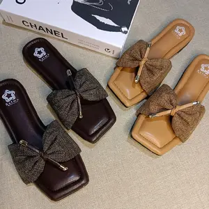 Sandal Wanita Andin-dengan Desain Kecil dan Nyaman Jepit Teplek Aesthetic
