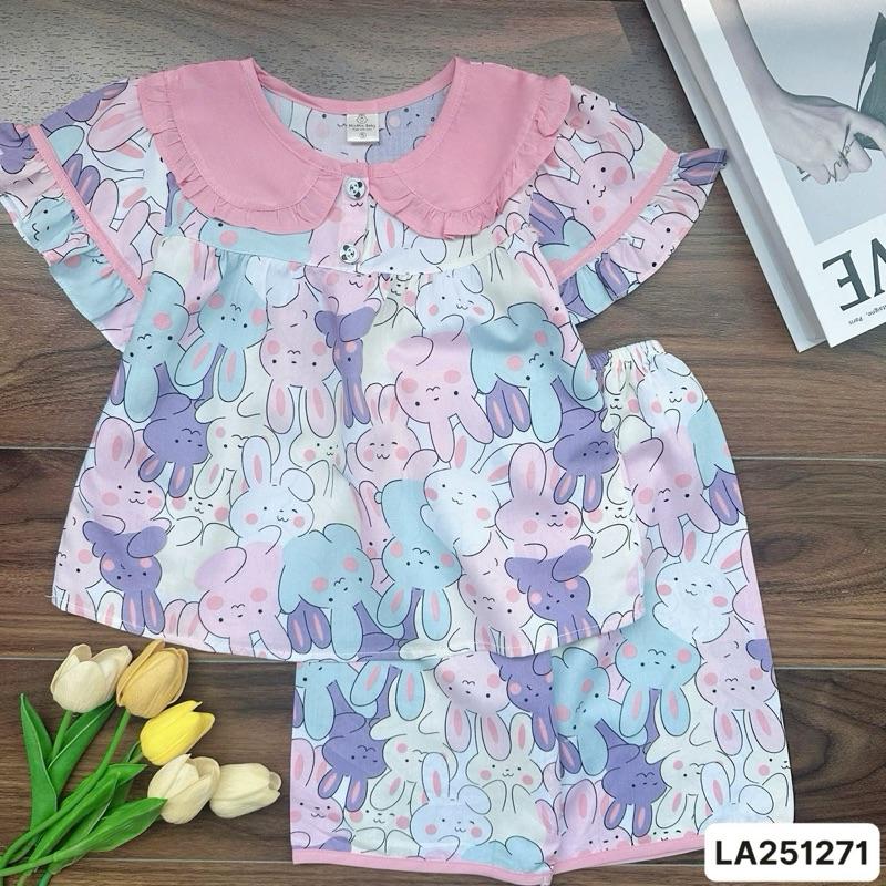  LA251271 Bộ tole Lửng cho bé gái 10kg-35kg cổ sen với chất liệu tole 2 da mềm mát loại 1. MinMin Baby 