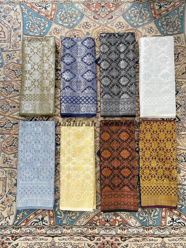 Tanjak Dan Rumpak Dewasa Sarung Songket Khas Palembang Asli Adat Melayu Riau Malaysia Modern Mewah 8