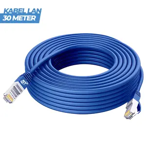 Suksestech Kabel LAN CAT5 Kabel UTP 30 Meter Pabrikan Hight Quality BIRU ABU Computer