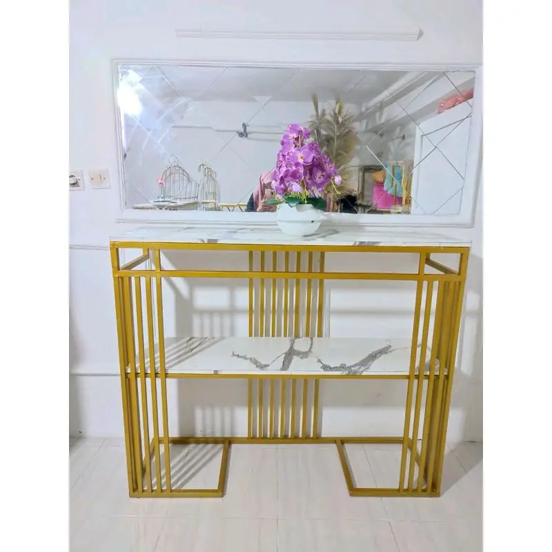 meja consol/meja hias ruang tamu Marmer Rak Kursi Furniture 0