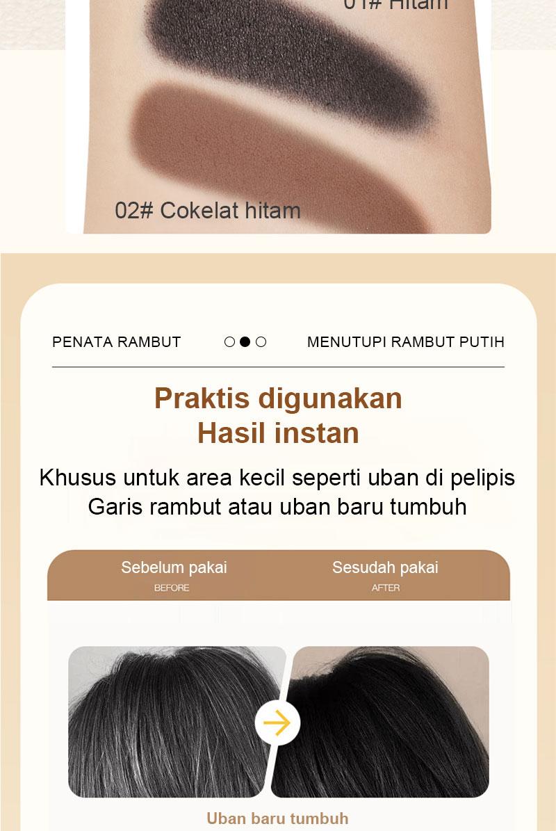 Lilinzhi Tongkat Pewarna Rambut Tanaman Hitam Murni Sekali Pakai Aman Tanpa Efek Samping Cocok untuk Menutupi Artefak Memudar Pewarna Rambut Hitam & Coklat di Rumah Penghitam Black Black Penghitam