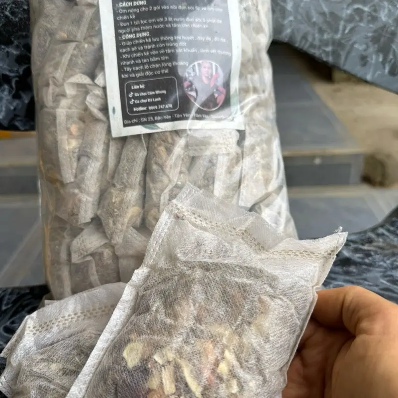 Túi thảo dược om - tắm cho gà đòn ,gà cựa