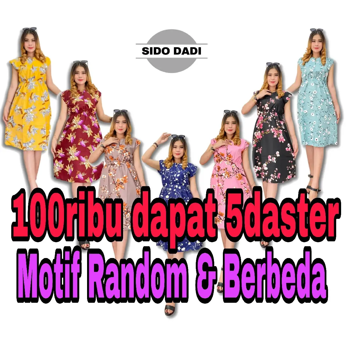 Daster murah 100 ribu dapat 5 daster manohara daster kekinian daster remaja Motif Busui Katun