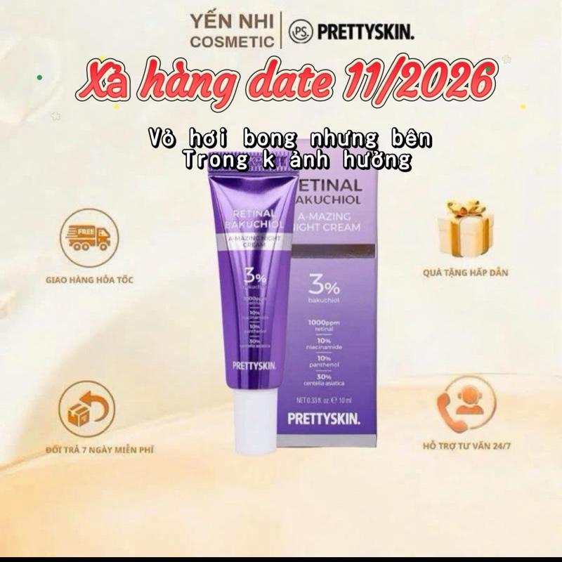    hangxa  hơi tách vỏ date 11 2026  Kem tái tạo Retinal Bakuchiol PS. PRETTYSKIN. 10ml 