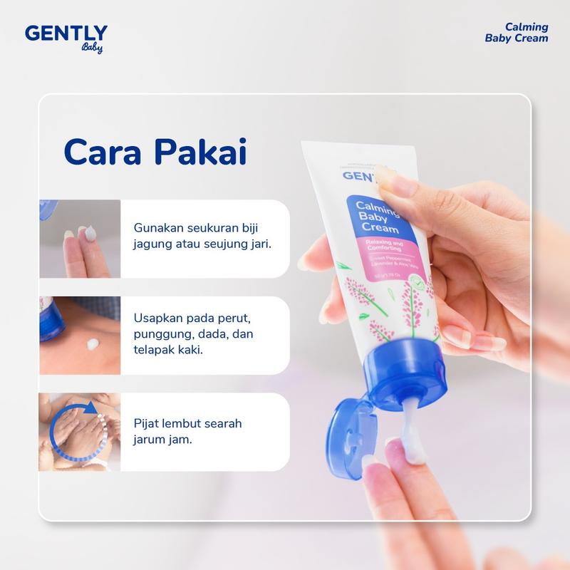GENTLY Calming Baby Cream 50 gr | Krim untuk Bayi Newborn 5
