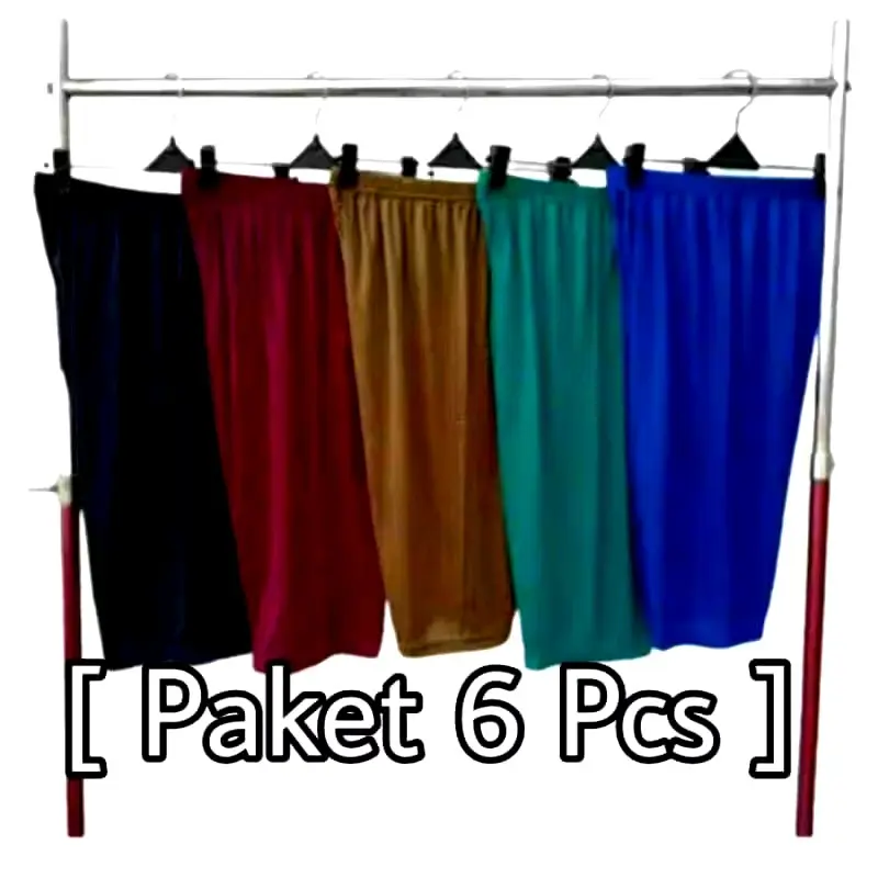Paket 6 Pcs Short Wanita Kecil Sampai Dewasa Jumbo Ukuran S-6L Hitam Merah Campur - Pendek Celana Karet Melar Santai cd sweet love dalamobral dalam anti nyeplak Cewek 2