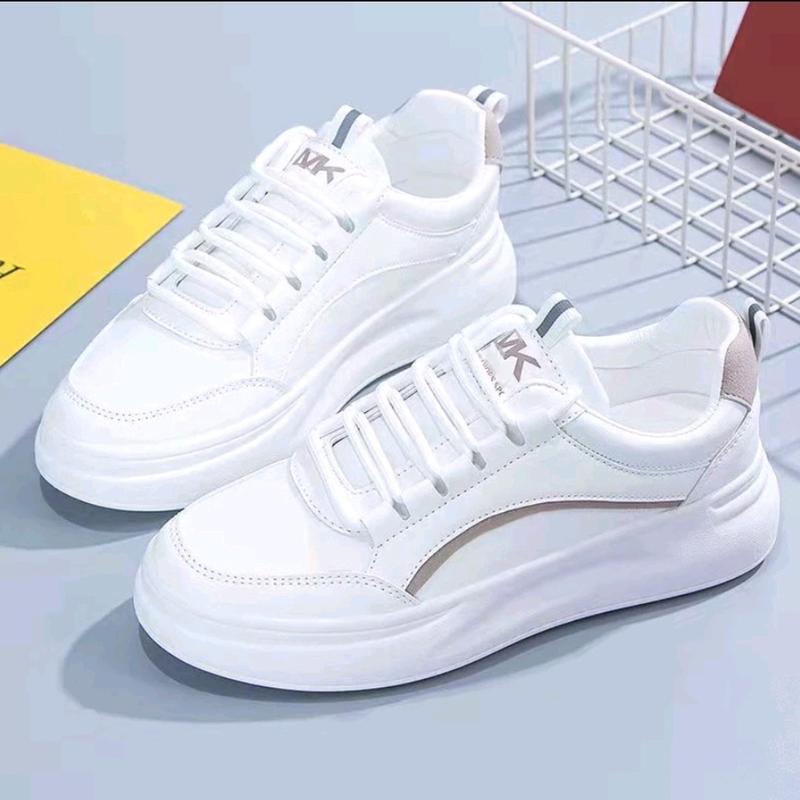 Sepatu Sneakers Wanita Korea - Model MK Pink Biru Coklat, Nyaman & Fashionable Casual Kasual Elegan Shoes 0