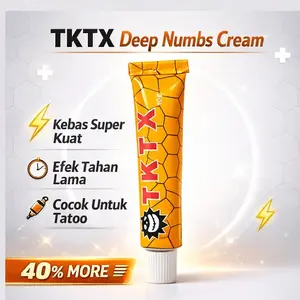 TKTX kemasan cangkang oranye - Krim Anastesi Sulam Alis & Bibir Cepat Numb | Perawatan pasca-sulam Tatto Wajah