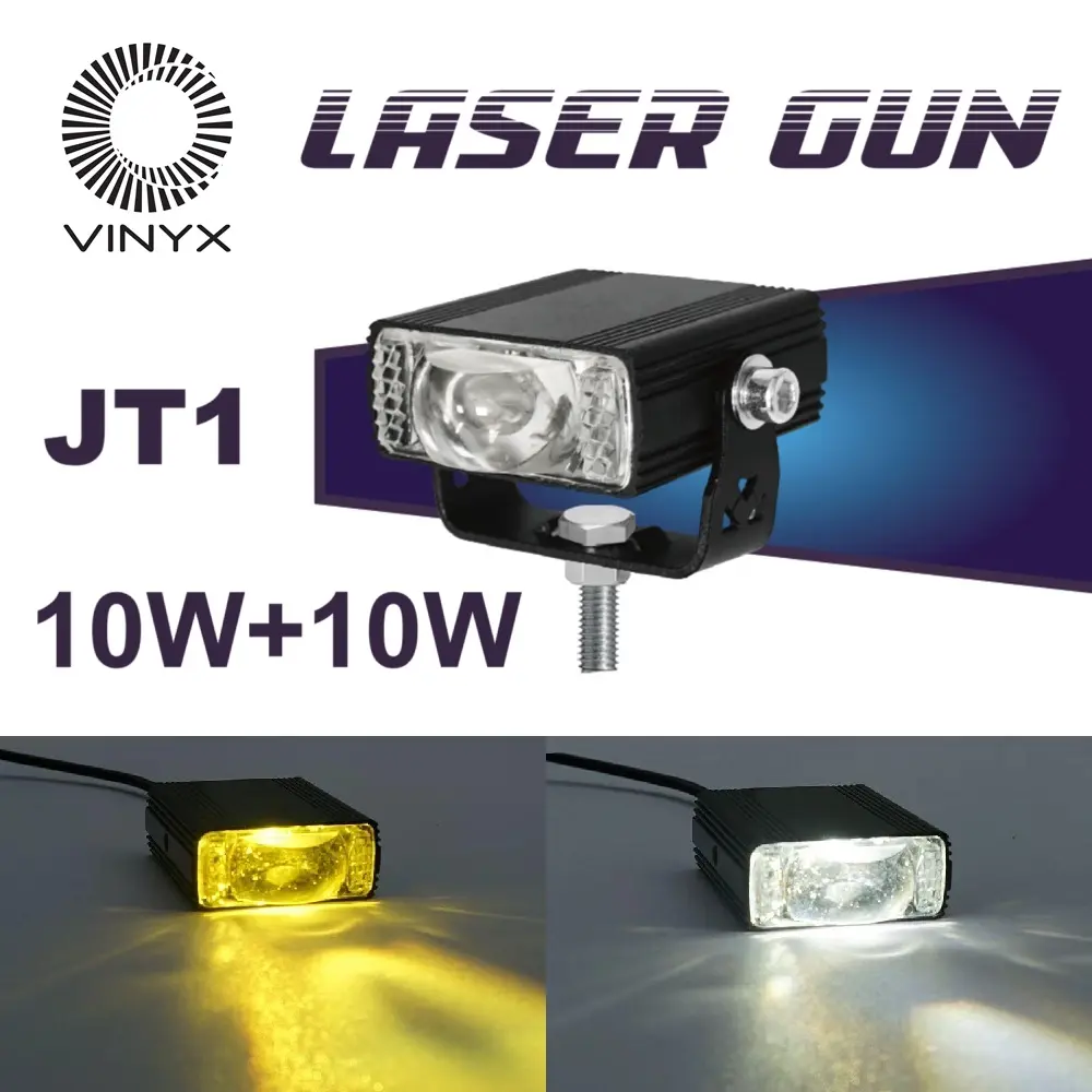 Vinyx JT1 Lampu Tembak Sorot LED Laser Gun Slim Gepeng D3 Grill Mobil Stang Motor Lasergun