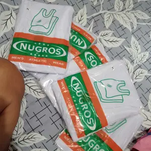 Nugros PAKET 6 PCS SINGLET NUGROS KAOS DALAM PRIA Motif Bergaris Adem Cocok untuk Penggunaan Sehari-hari Kenyamanan dan Gaya