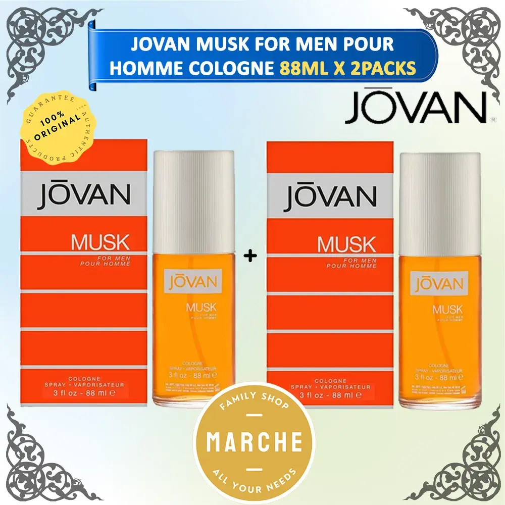 JOVAN Musk For Men Pour Homme Cologne 88ml #Marche Family Shop#