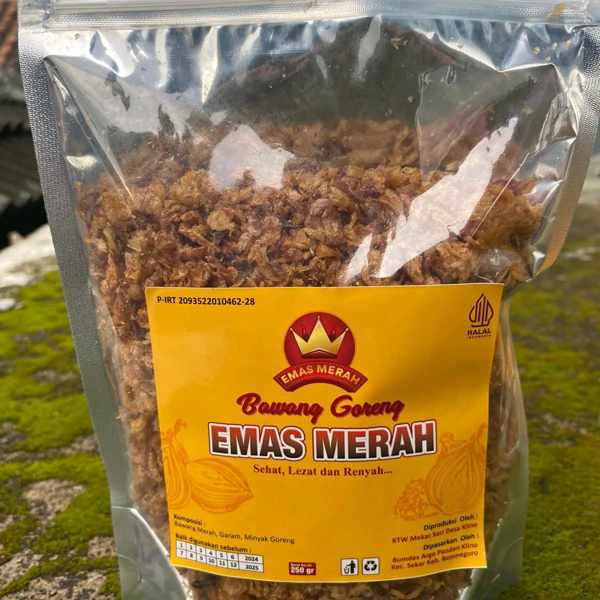 Emas merah bawang goreng kualitas No.2  berat 250gram  #emas merah#banggoreng#bagor#bawanggorengrenyah