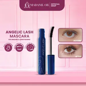 Madame Gie Angelic Lash Mascara - Mascara Waterproof Black Kosmetik Maskara Menebalkan Mempercantik Lasting