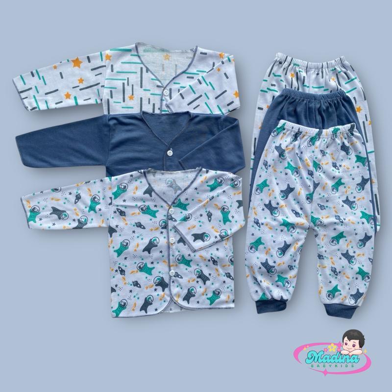 Product Introduction of Paket 6 pcs baju celana bayi lengan panjang newborn Katun laki laki perempuan / Parsel Bunda 5