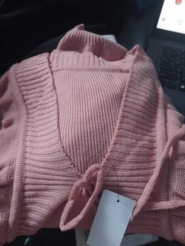 Product Review of Pevita Bolero Crop Cardigan Outer Knit Tali Pita Coquette Lengan Panjang Wanita Kardigan from E**a 0